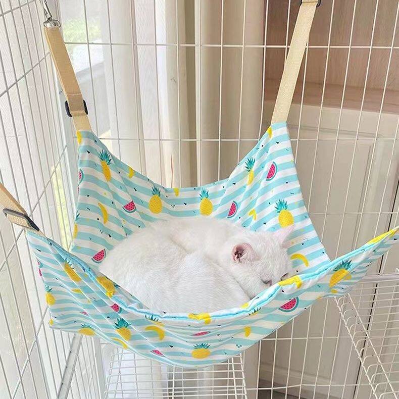 不粘毛好打理宠物猫笼吊篮悬挂式猫窝秋千夏季猫咪吊床挂窝狗垫子