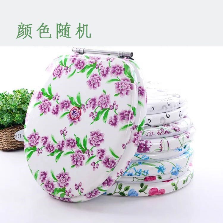 马桶盖PVC软垫通用家用U/O型老式坐便盖加厚盖板厕所坐便器配件