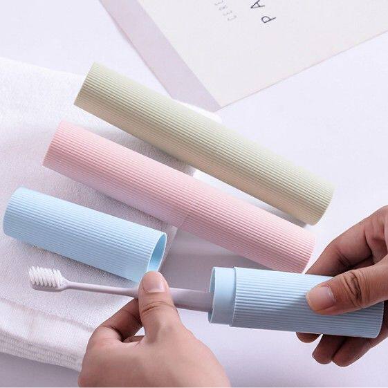 2-5只装 便携式牙刷盒旅行洗漱牙刷收纳盒放牙刷盒子牙筒牙刷桶