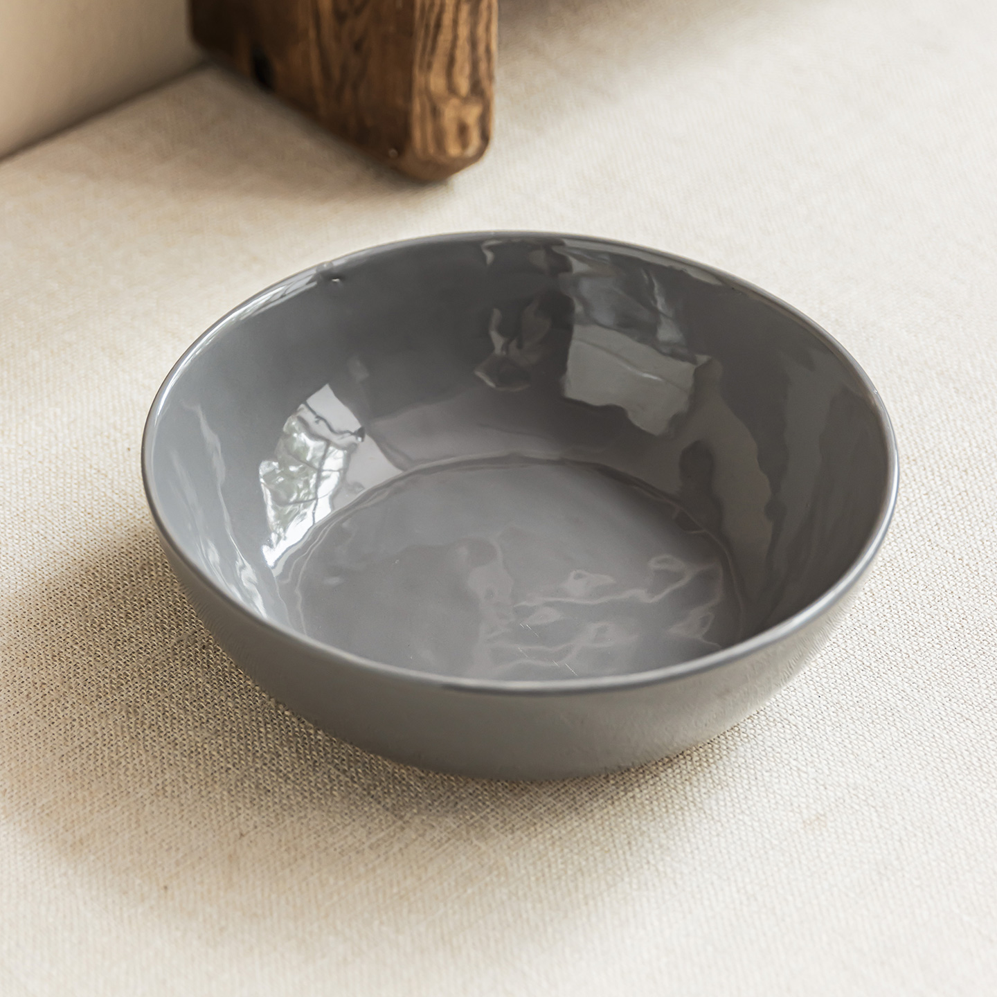 YEHOME极简风纯色敞口碗陶瓷碗