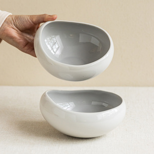 简约个性 钵体异形碗陶瓷碗家用菜碗沙拉碗早餐碗粥碗汤碗 HOME