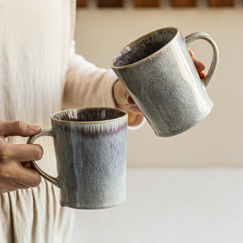 YEHOME古朴窑变陶瓷杯子马克杯