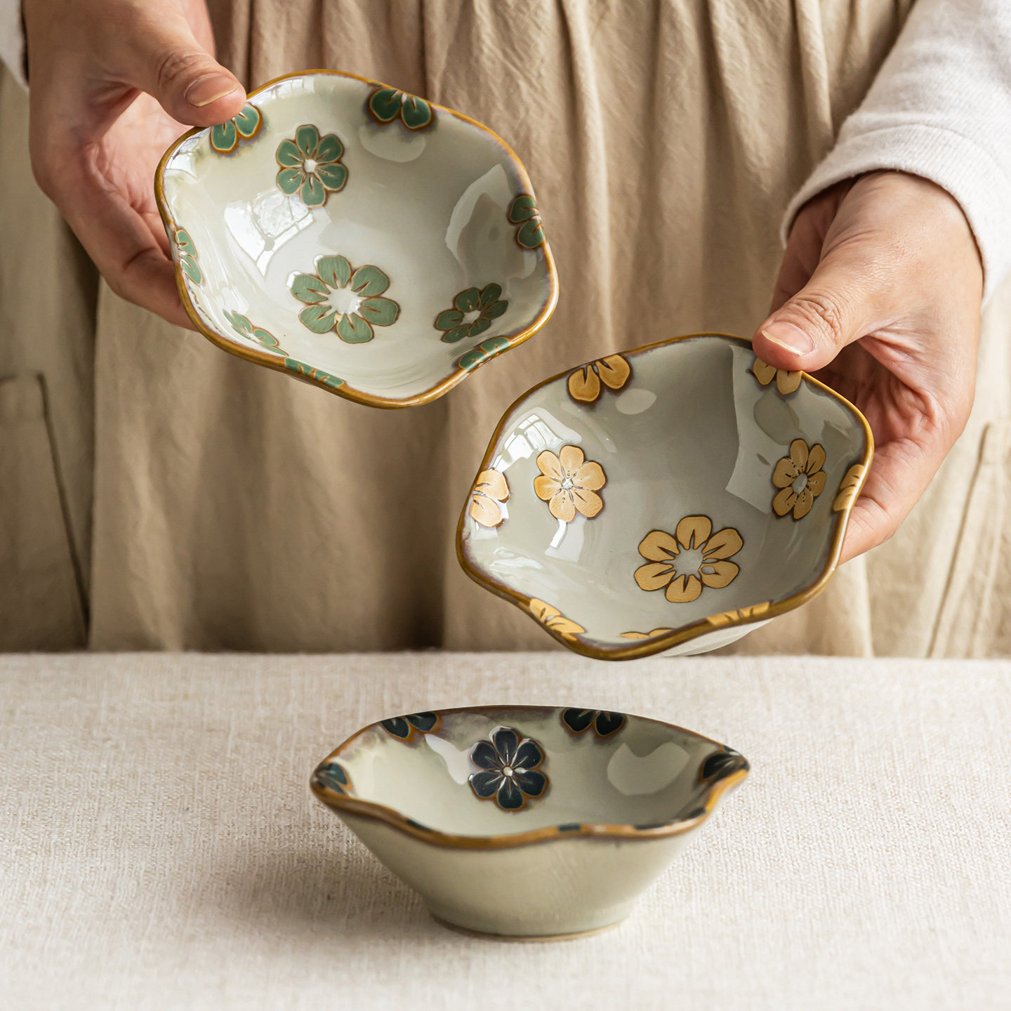 YE HOME 酱油碟醋碟陶瓷轻奢高级感火锅调料碟味碟调味碟蘸料碟子