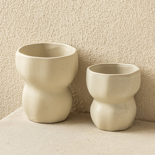 造型独特葫芦杯无把杯简约小花插