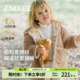 嫚熙宝贝童装 夹棉保暖棉服宝宝棉袄 儿童羊羔绒加厚男女童外套冬季