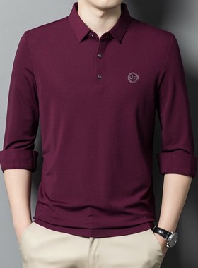 结婚礼宴喜公公爸爸装长袖T恤春秋中老年男士本命年蛇红色上衣a28