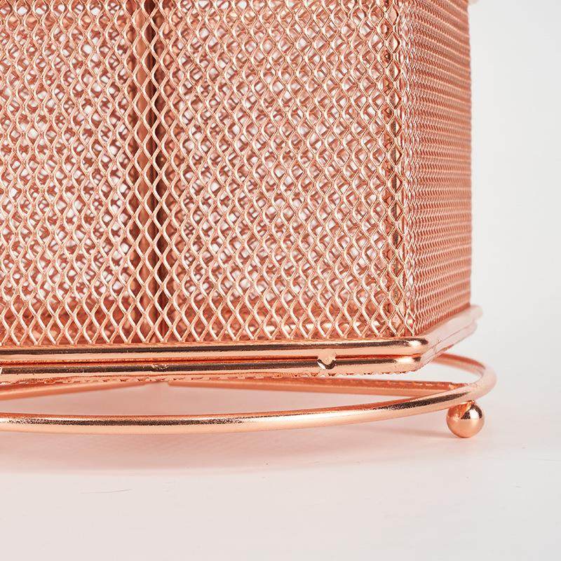 跨境五边形铁艺笔筒 学生桌面铁艺镂空方形家用收纳盒笔筒,文具电教/文化用品/商务用品,笔筒,淘宝优惠券,粉丝福利购,淘宝优惠卷