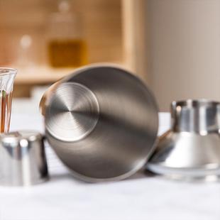 600ml不锈钢调酒器雪克杯经典 鸡尾酒摇壶酒吧酒具摇杯 三段式