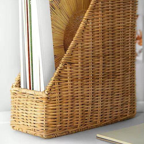 途米斯文件盒手工编织天然藤杂志架办公桌面收纳分类整理美观,文具电教/文化用品/商务用品,文件座/文件架/文件框,淘宝优惠券,粉丝福利购,淘宝优惠卷