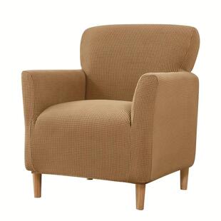 防猫抓弹力单人扶手高背沙发套罩玉米粒休闲椅防尘罩子