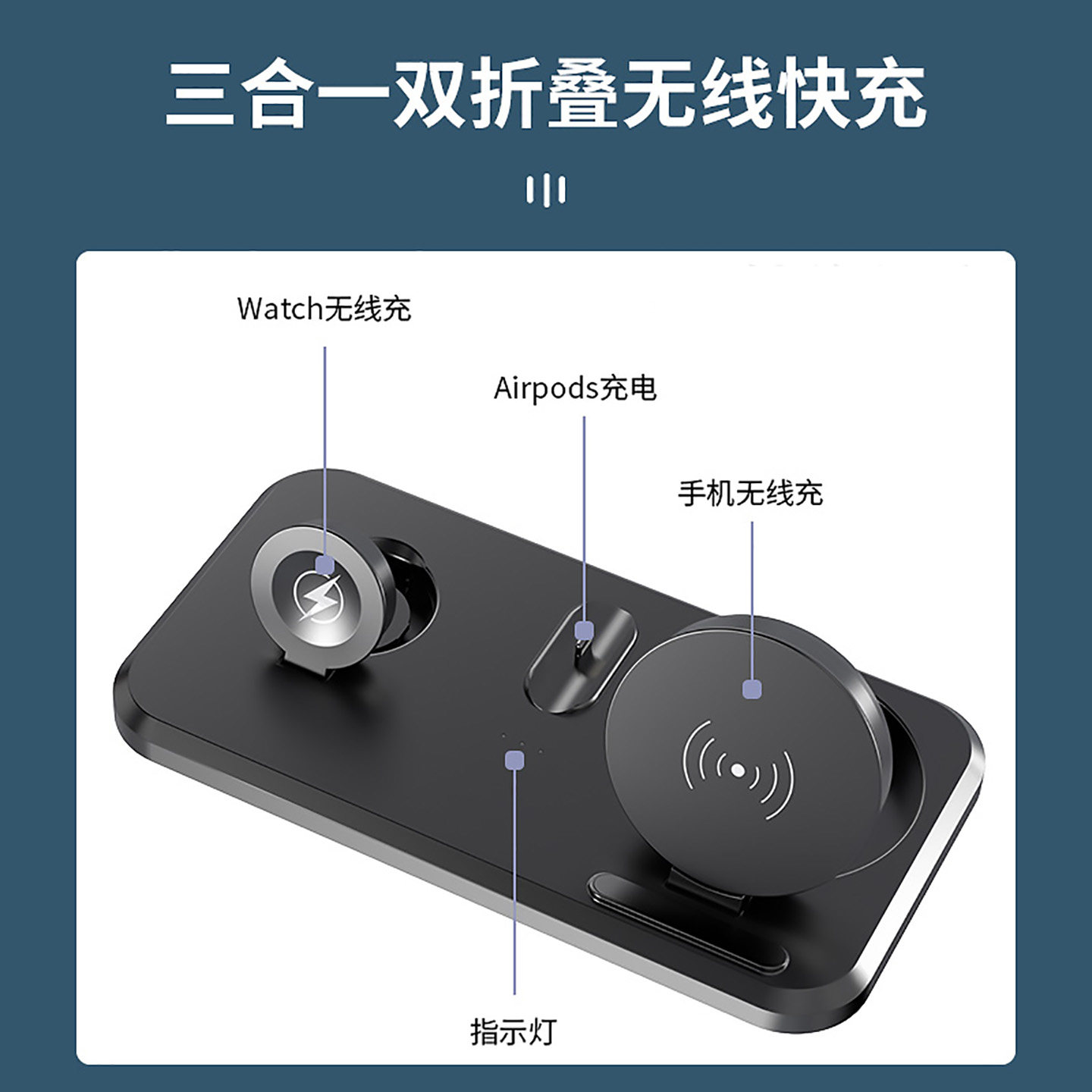 昌妙适用于华为mate80promax手机无线充mate70无线座充mate70Pro支架mate80Pro发射器mate80手机无线充电器