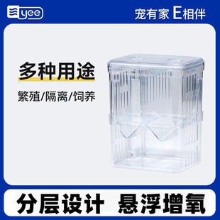 孔雀鱼繁殖盒鱼缸亚克力隔离盒特大号产卵孵化产房小鱼苗幼大小鱼
