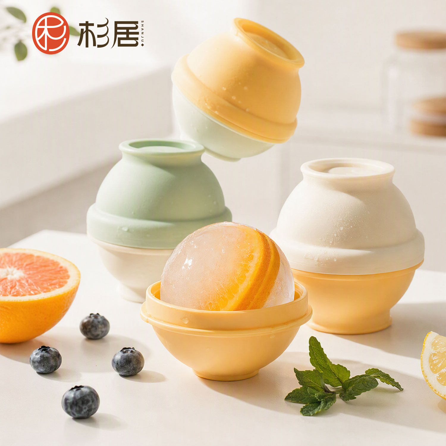 冰球模具威士忌圆形冰格圆球家用食品级硅胶制冰盒冻冰块神器模具