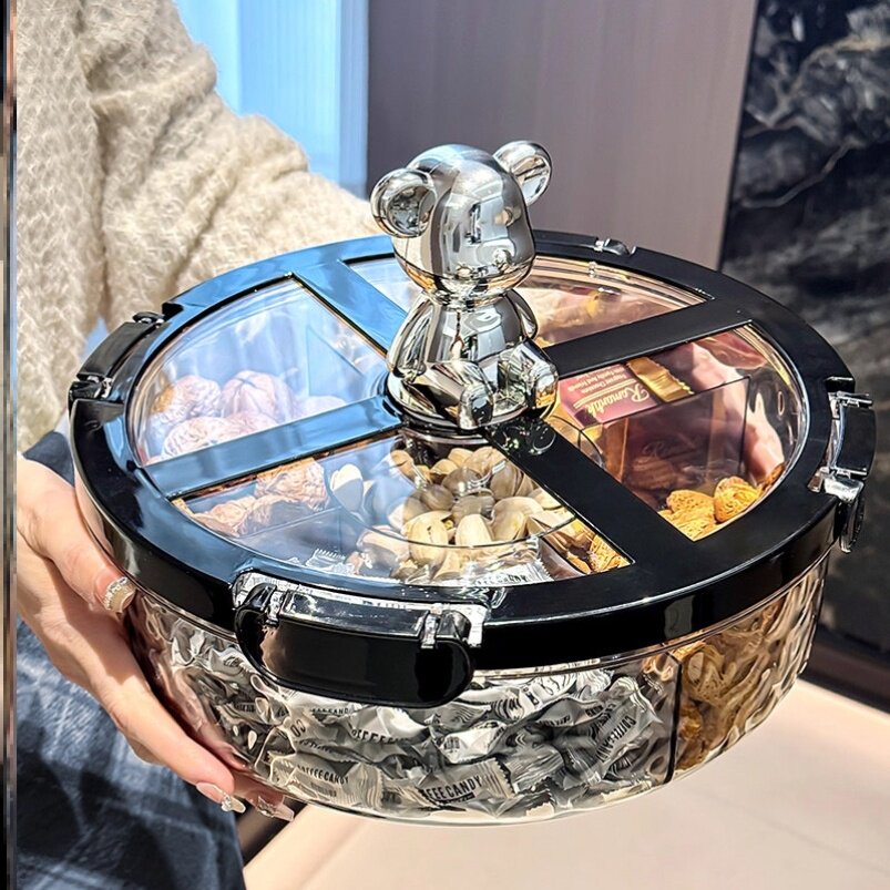 德国干果盘客厅家用轻奢高档果盘茶点水果盘高颜值瓜子零食收纳盒