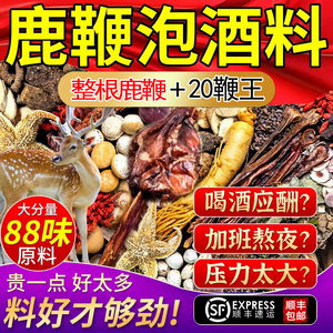 专用泡酒药材男滋补养生十全肾泡酒料大人参鹿鞭鹿茸补药酒中药材