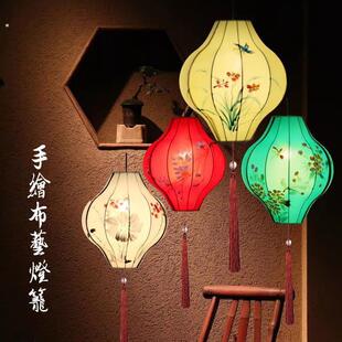 新款国风古典中式饭厅阳台彷古复古手工定制户外节日古风手绘灯笼