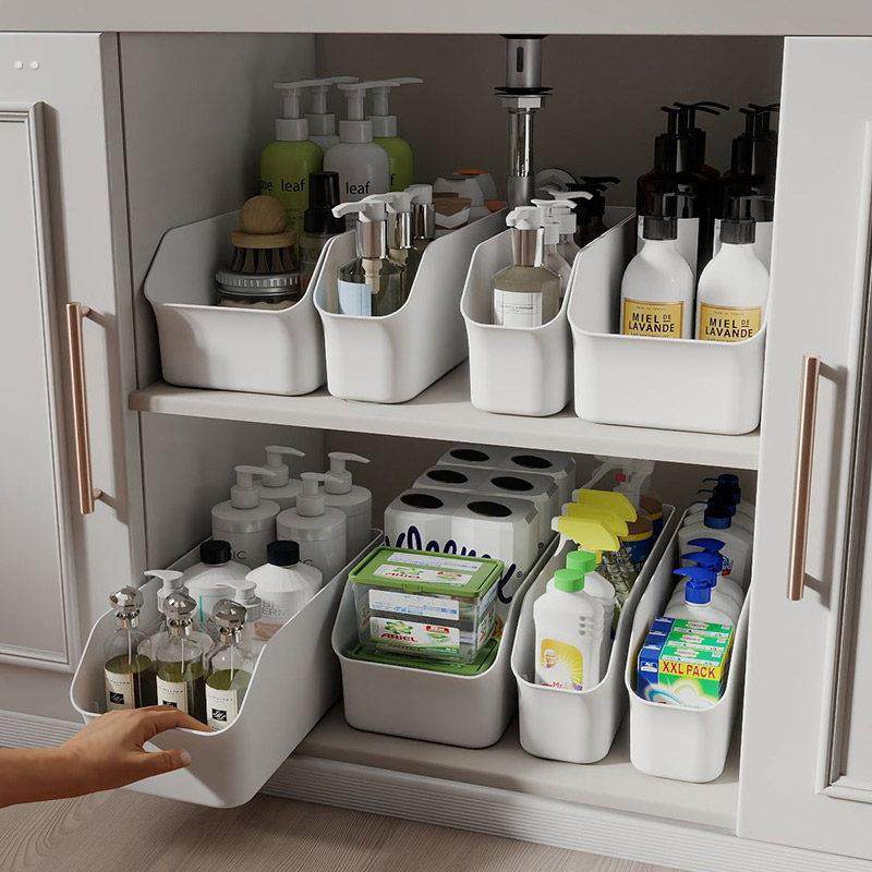 浴室柜下收纳筐卫生间下水槽洗衣液姨妈巾置物架橱柜纸卷巾收纳盒