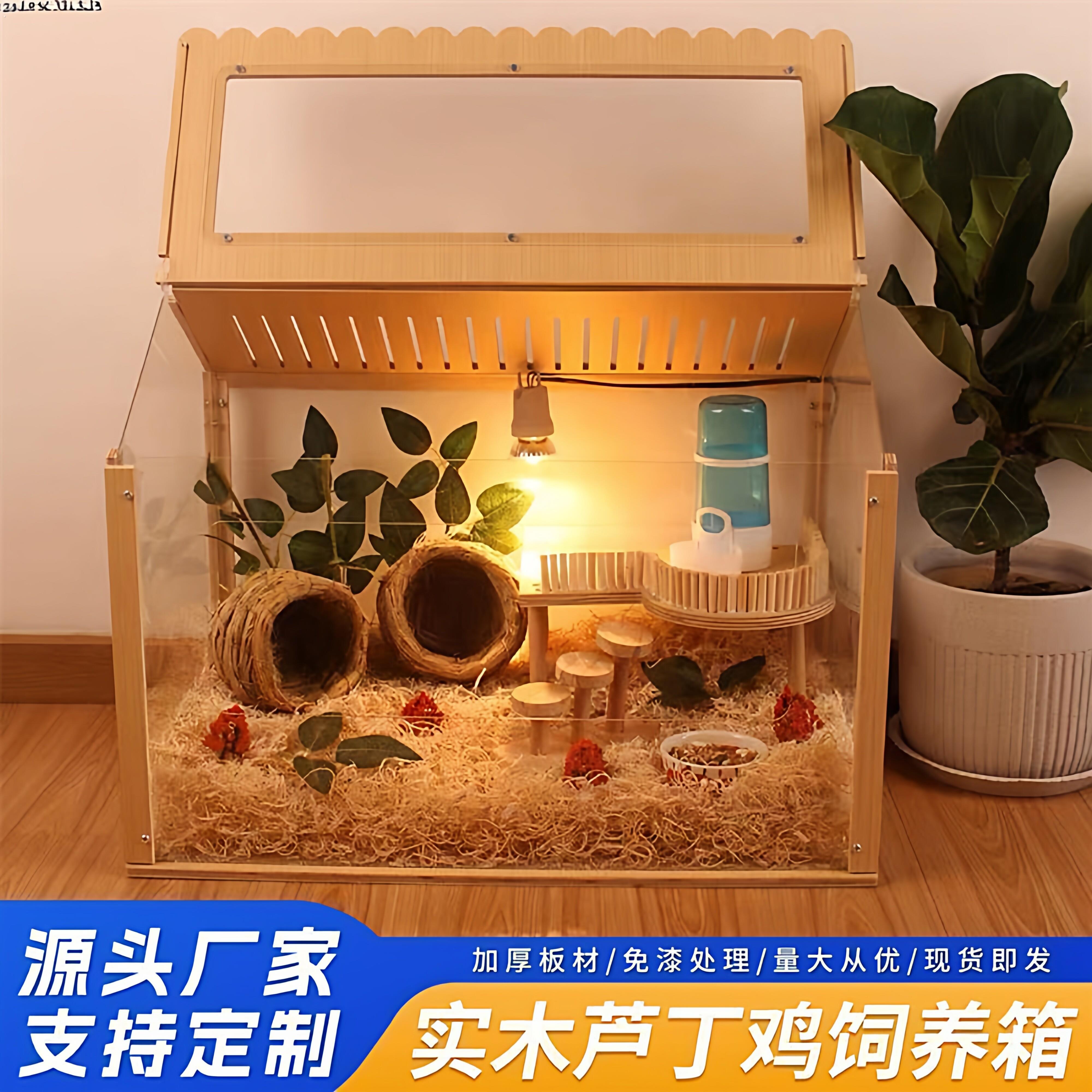 鹦鹉保温箱幼鸟雏鸟鹌鹑恒温箱饲养箱鸟笼小鸡育雏芦丁鸡小屋造景