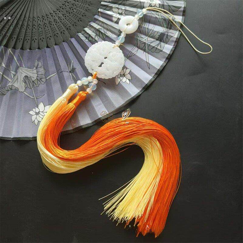 剑穗流苏太极剑穗剑坠剑须比赛短剑穗短重不缠手汉服腰间压襟吊坠