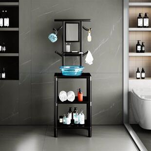 洗脸盆新款脸盆架架子落地置物架家用农村浴室加厚加粗卫生间