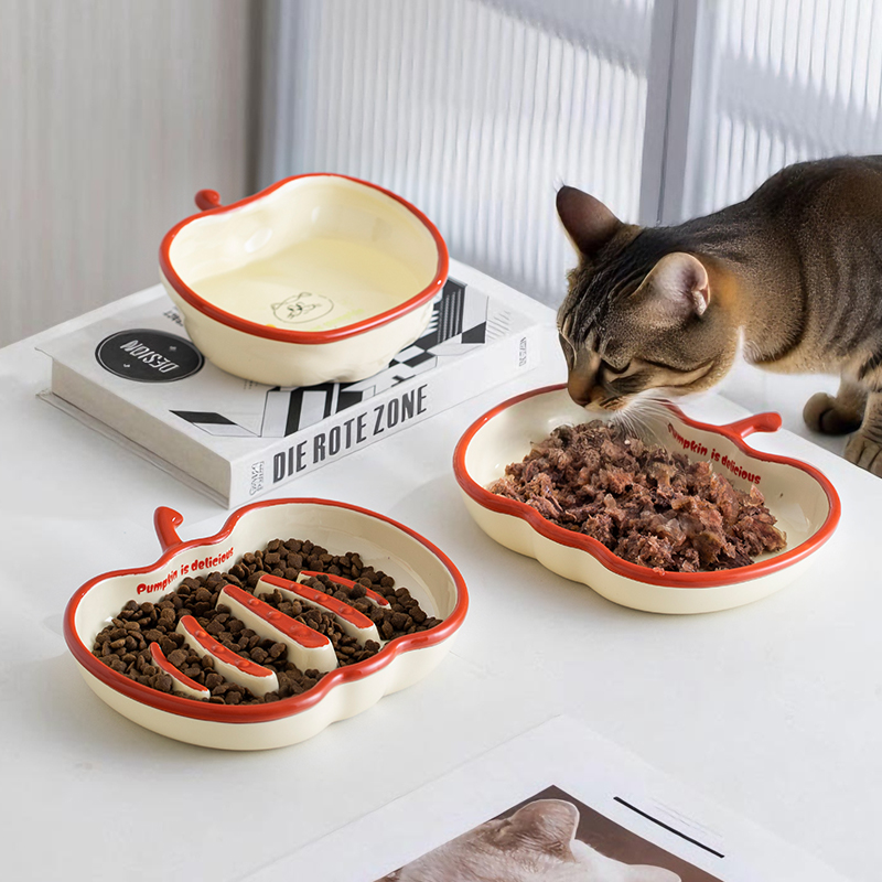 hocc陶瓷防噎防打翻猫狗碗