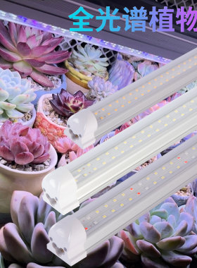 T8植物补光灯仿太阳全光谱LED组培灯多肉绿植蔬菜盆景育苗生长灯