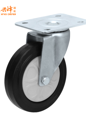 原装顺丰手推车脚轮万向轮5寸孔距80*60加厚支架XFXS兴锋xingfeng