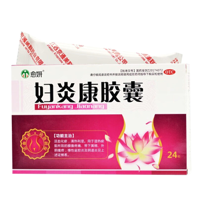 愈妍妇炎康胶囊 0.32g*24粒/盒外阴瘙痒腰腹疼痛盆腔炎阴道炎正品