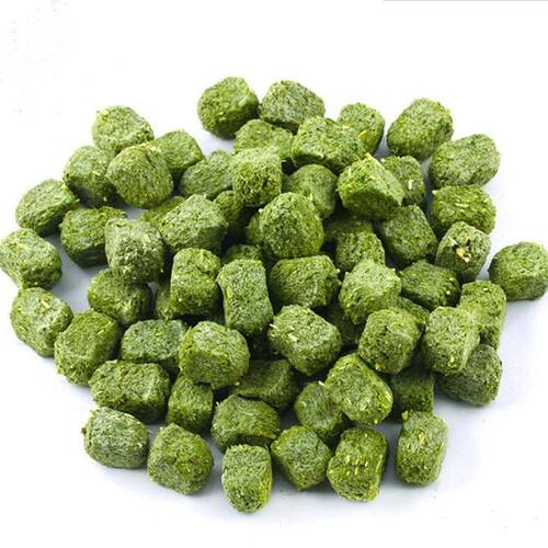 兔子牧草磨牙草砖 荷兰猪零食 宠物迷你小Q草砖 兔粮500g