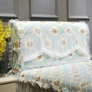 A524韩版 布艺蕾丝公主床头罩床头套防尘保护皮床田园1.8m