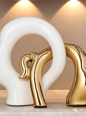 暖居摆件轻奢高档家居客厅电视柜酒柜直播间装饰品结婚礼物送新人