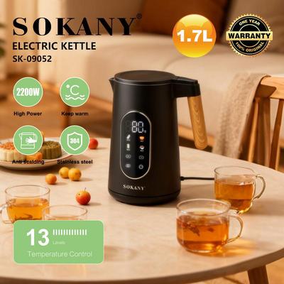 跨境SOKANY09052热水壶1.7L触屏恒温开水壶烧水壶ELECTRIC KETTLE