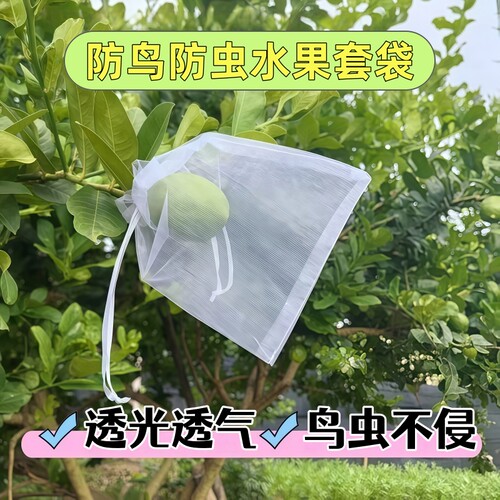 水果套袋防虫防鸟专用网袋葡萄无花果瓜果蔬菜石榴橙子保护网套袋
