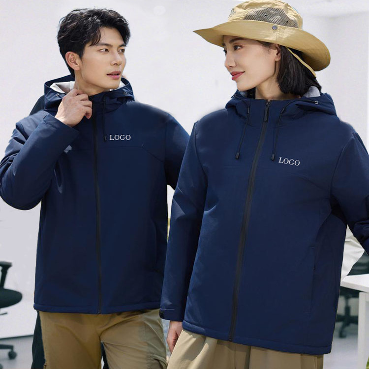 冲锋衣定制印logo外套企业工作服