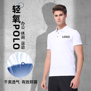 高端速干polo衫 订做图案 t桖短袖 翻领工作服定制印logo团建广告衫