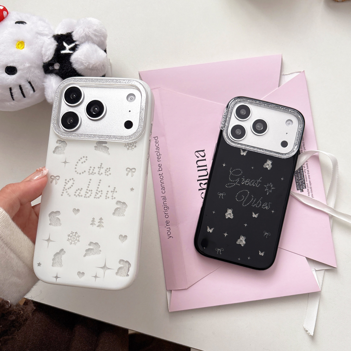 鎏金黑白兔适用于苹果16时尚创意手机壳ins风新款17系列手机保护壳15pro手机保护套,3C数码配件,手机保护套/壳,淘宝优惠券,粉丝福利购,淘宝优惠卷