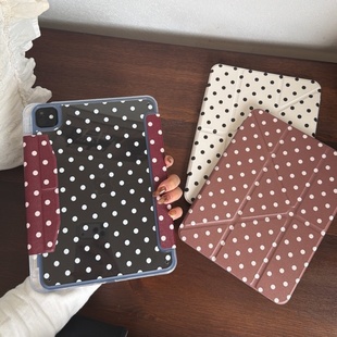 Air4 第10代保护套 2022版 13英寸 Air6 Air52018版 Air3 Air2 11英寸不带笔槽Air1 2021 波点适用iPadPro2020