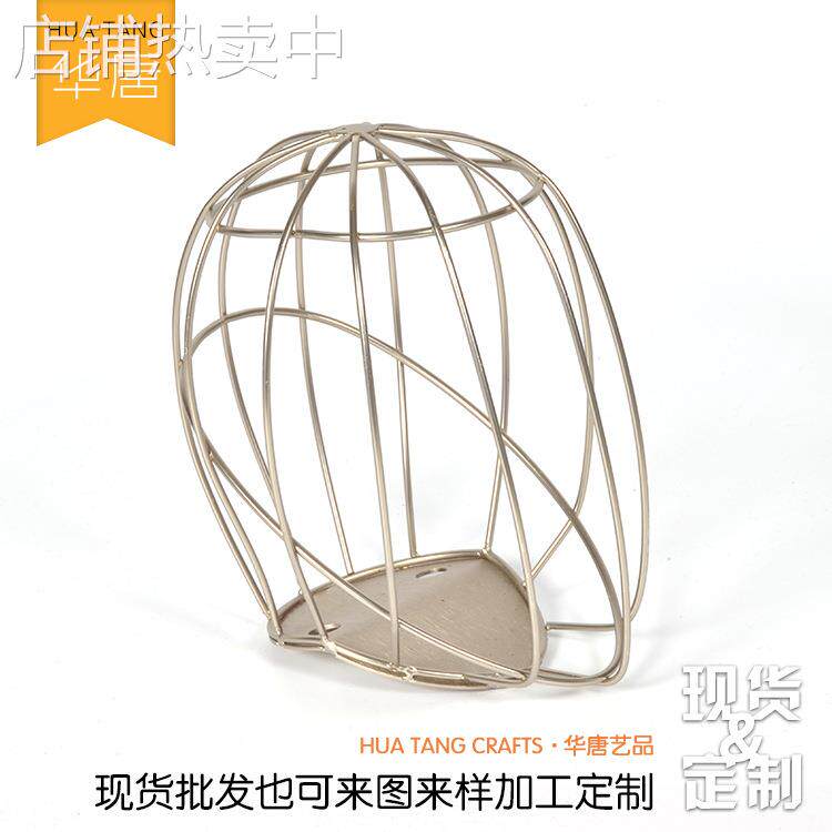 不锈钢模特头道具 商场服装模特橱窗展示头模 帽子展示架陈列道具