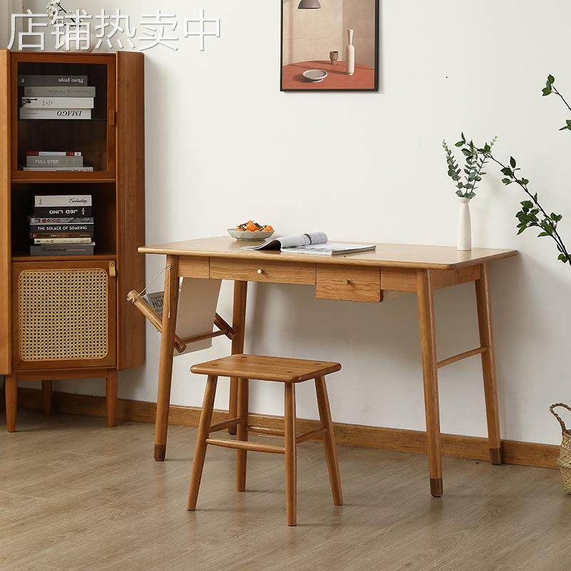 收纳书桌樱桃木原木风袋挂学习桌黑胡桃木儿童简约书袋写字桌家用,住宅家具,电脑桌,淘宝优惠券,粉丝福利购,淘宝优惠卷