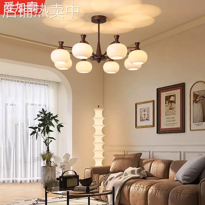 中古风客厅吊灯大气美式餐厅大厅主灯法式复古南洋风卧室灯具