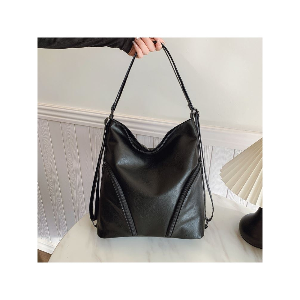 @呗尔特女包复古软皮托特包2025新款女单肩斜挎包大容量双肩背a46