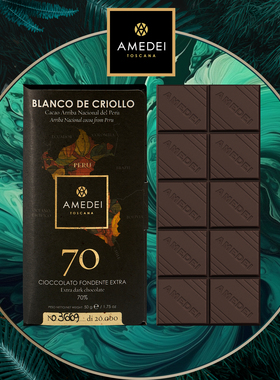 意大利进口Amedei娅曼蒂Blanco de Criollo限量排块零食50g