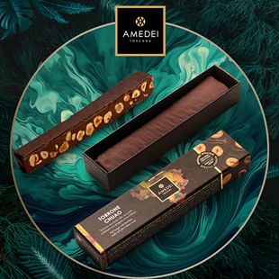意大利Amedei娅曼蒂Chuao初奥榛子夹心黑巧克力棒零食春季新品