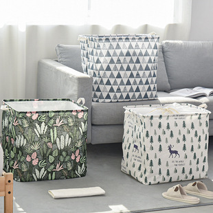 folding large size dirty clothes fabric basket laundry box