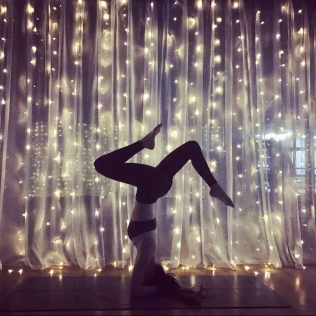 Dalian curtain waterfall room decoration romantic colored li