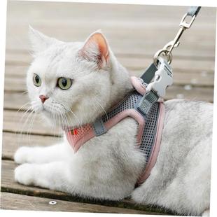 Leash vest Cat Clothes Breathable Pet Escape Harness Proof