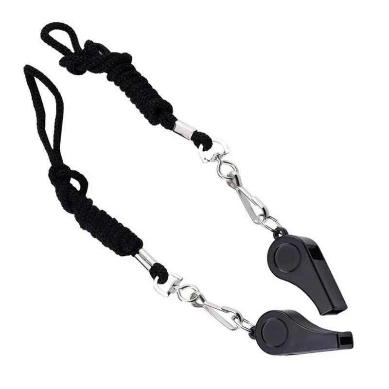 High Quality Black Whistle Referee Game Halter Whistle Outdo