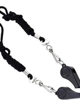 High Quality Black Whistle Referee Game Halter Whistle Outdo