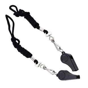 High Quality Black Whistle Referee Game Halter Whistle Outdo