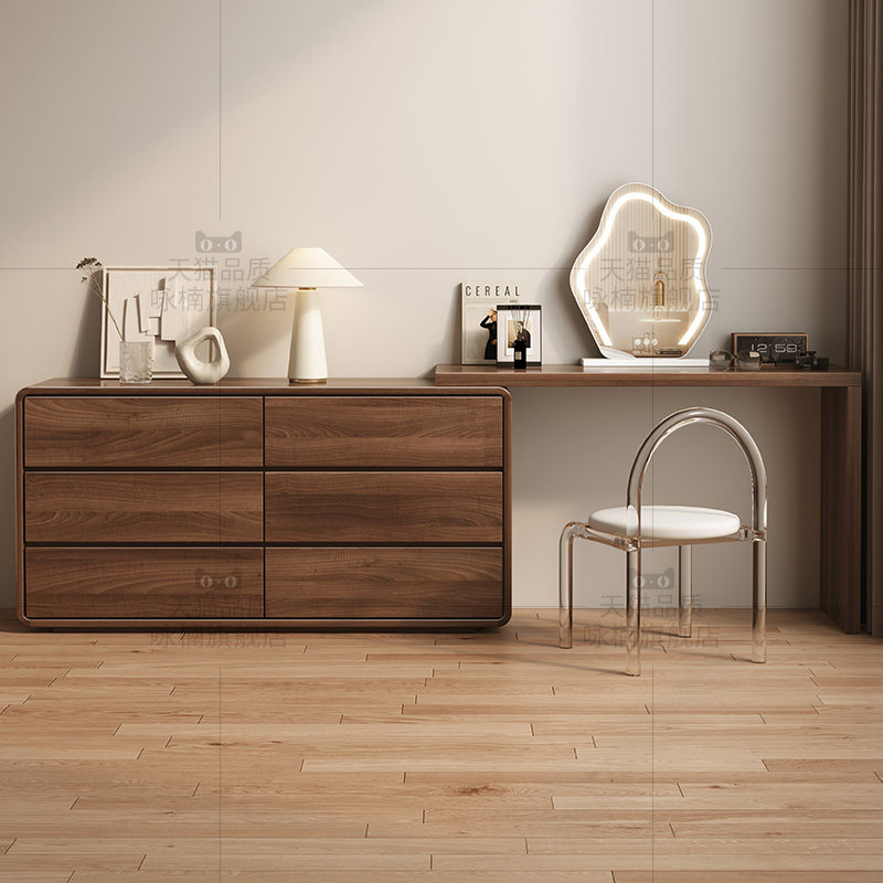 咏楠梳妆台现代简约小户型斗柜一体卧室书桌新款床尾柜轻奢化妆桌,住宅家具,梳妆台/桌,淘宝优惠券,粉丝福利购,淘宝优惠卷